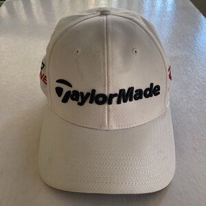 TaylorMade Casquette à visière Plate 5 Panneaux pour Homme, Blanc